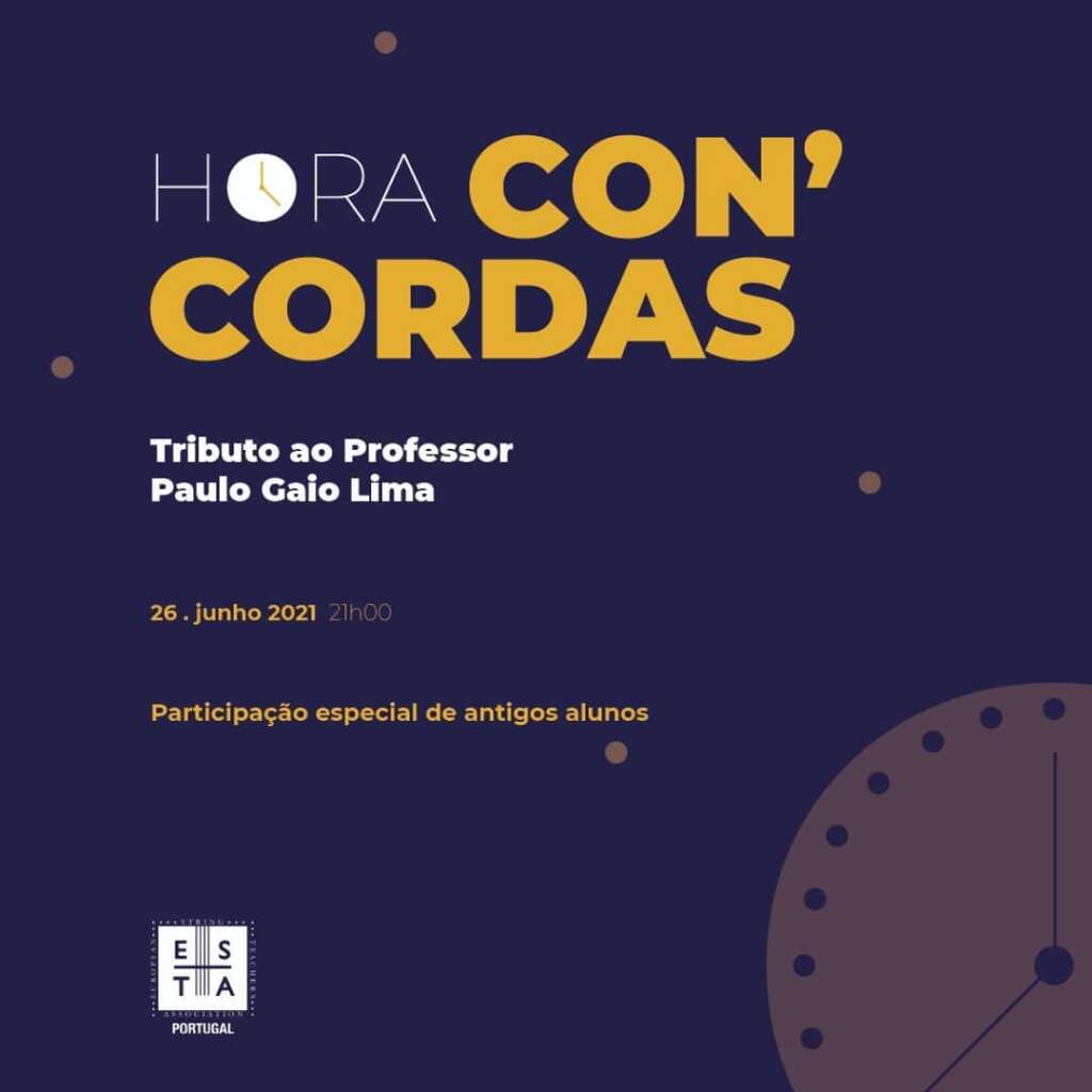 O próximo Hora Con’Cordas será no próximo sábado, dia 26 de junho, às 21:00, sendo um Tributo ao professor Paulo Gaio Lima.