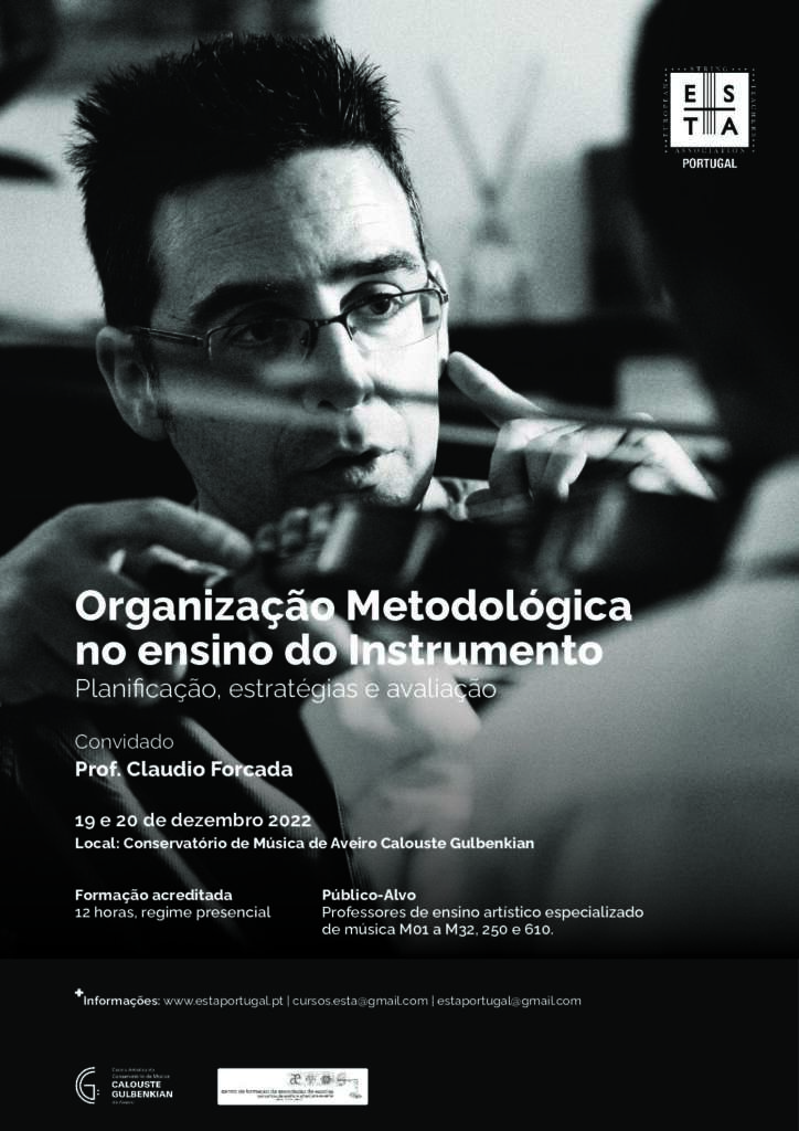 Ação de Formação - Organização Metodológica no Ensino do Instrumento.